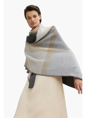 Eșarfă gri TOM TAILOR femeie