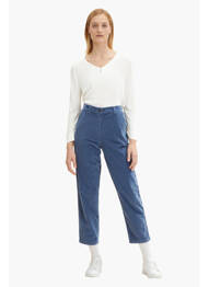 Pantalon evazat albastru TOM TAILOR femme