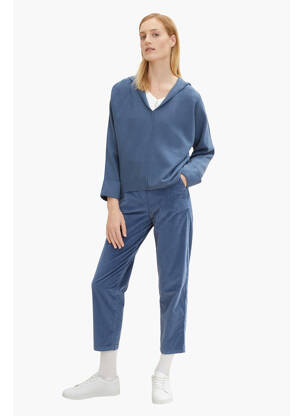 Pantalon evazat albastru TOM TAILOR femeie