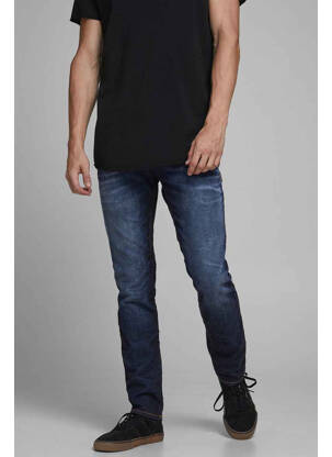 Blugi cu croială slim albastru JACK & JONES bărbat