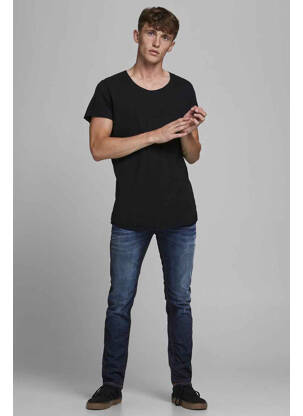 Blugi cu croială slim albastru JACK & JONES bărbat