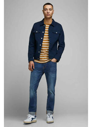 Blugi cu croială slim albastru JACK & JONES bărbat