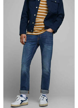 Blugi cu croială slim albastru JACK & JONES bărbat