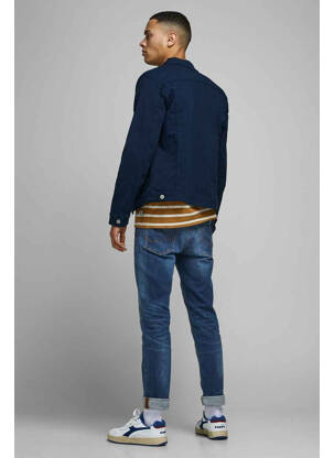 Blugi cu croială slim albastru JACK & JONES bărbat