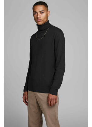 Pulover cu guler înalt negru JACK & JONES bărbat