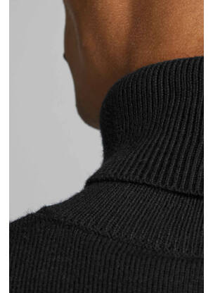 Pulover cu guler înalt negru JACK & JONES bărbat