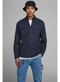 Cămașă cu mâneci lungi gri JACK & JONES homme