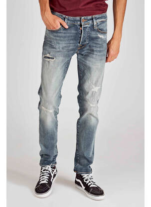 Blugi cu croială slim albastru JACK & JONES bărbat