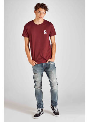 Blugi cu croială slim albastru JACK & JONES bărbat