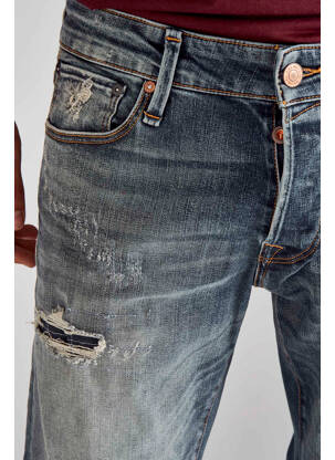 Blugi cu croială slim albastru JACK & JONES bărbat