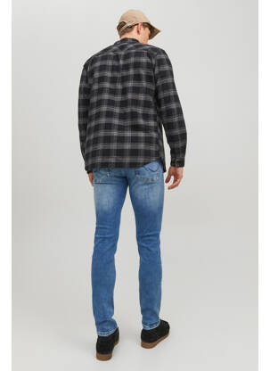 Blugi cu croială slim albastru JACK & JONES bărbat