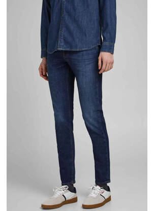 Blugi cu croială slim albastru JACK & JONES bărbat