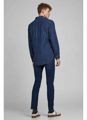 Blugi cu croială slim albastru JACK & JONES bărbat
