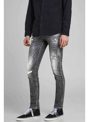 Blugi cu croială slim negru JACK & JONES bărbat