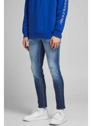 Blugi skinny albastru JACK & JONES bărbat