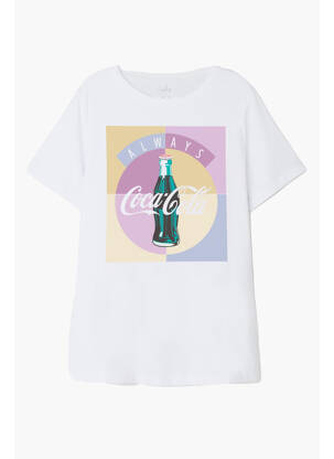 Tricou alb NAME IT fată
