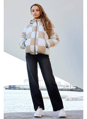 Geacă matlasată alb NAME IT fată