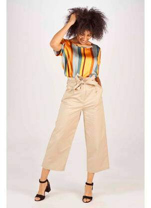 Pantalon drept bej VILA femeie