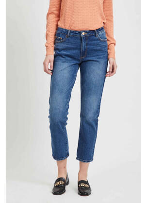 Pantalon drept albastru VILA femeie