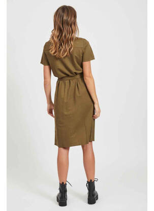 Rochie midi verde VILA femeie