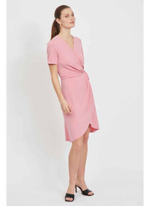 Rochie midi roz VILA femeie