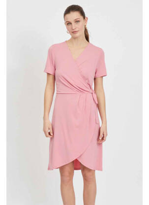 Rochie midi roz VILA femeie