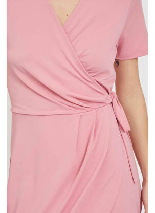 Rochie midi roz VILA femeie