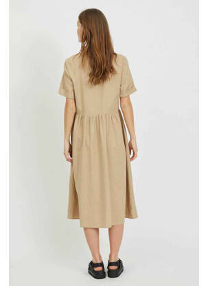 Rochie midi bej VILA femeie