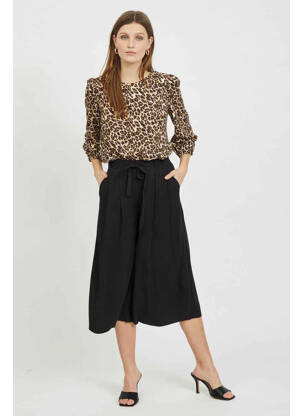 Pantalon trei sferturi negru VILA femeie