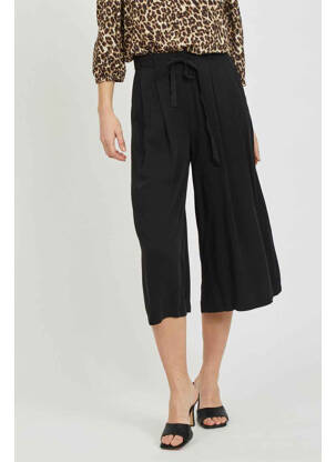 Pantalon trei sferturi negru VILA femeie
