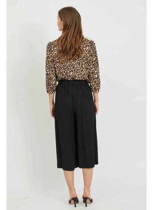 Pantalon trei sferturi negru VILA femeie