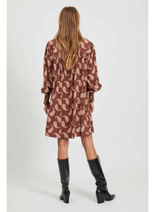 Rochie scurtă maro VILA femeie