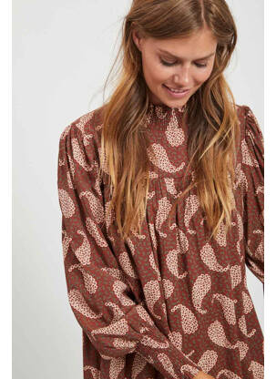 Rochie scurtă maro VILA femeie