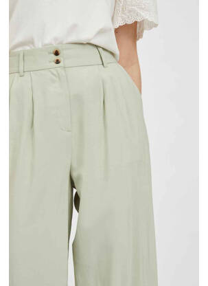 Pantalon chino verde VILA femeie