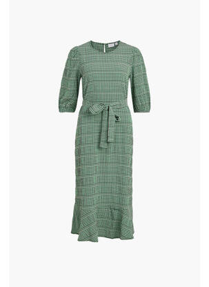 Rochie midi verde VILA femeie