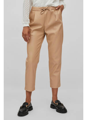 Pantalon slim bej VILA femeie