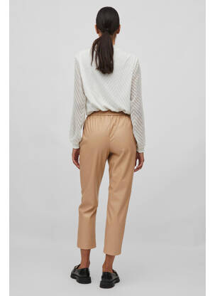 Pantalon slim bej VILA femeie