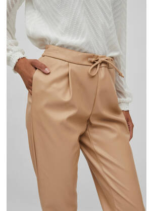 Pantalon slim bej VILA femeie