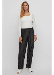 Pantalon evazat negru VILA femeie