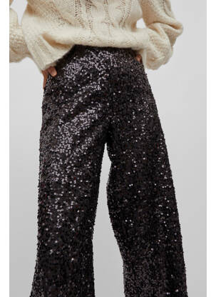 Pantalon drept negru VILA ROUGE femeie
