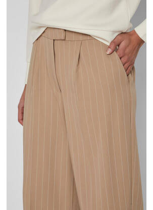 Pantalon evazat bej VILA femeie