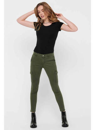 Pantalon slim maro ONLY femeie