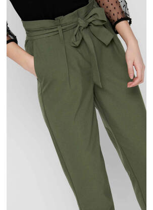 Pantalon slim verde ONLY femeie