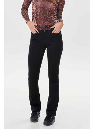 Blugi cu croială evazată negru ONLY femeie