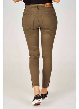 Pantalon slim verde ONLY femeie