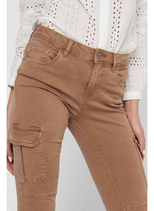 Pantalon slim maro ONLY femeie
