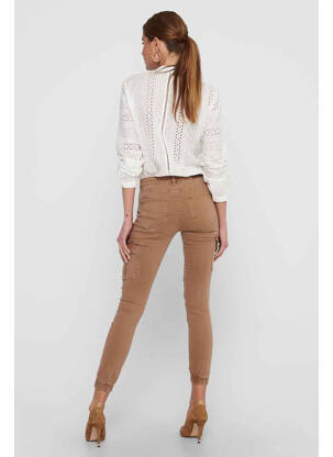 Pantalon slim maro ONLY femeie