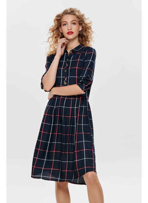 Rochie midi albastru JACQUELINE DE YONG femeie