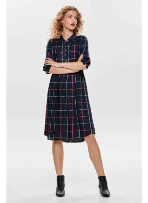 Rochie midi albastru JACQUELINE DE YONG femeie