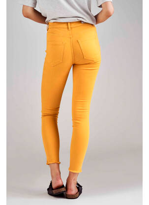 Blugi cu croială slim galben ONLY femeie